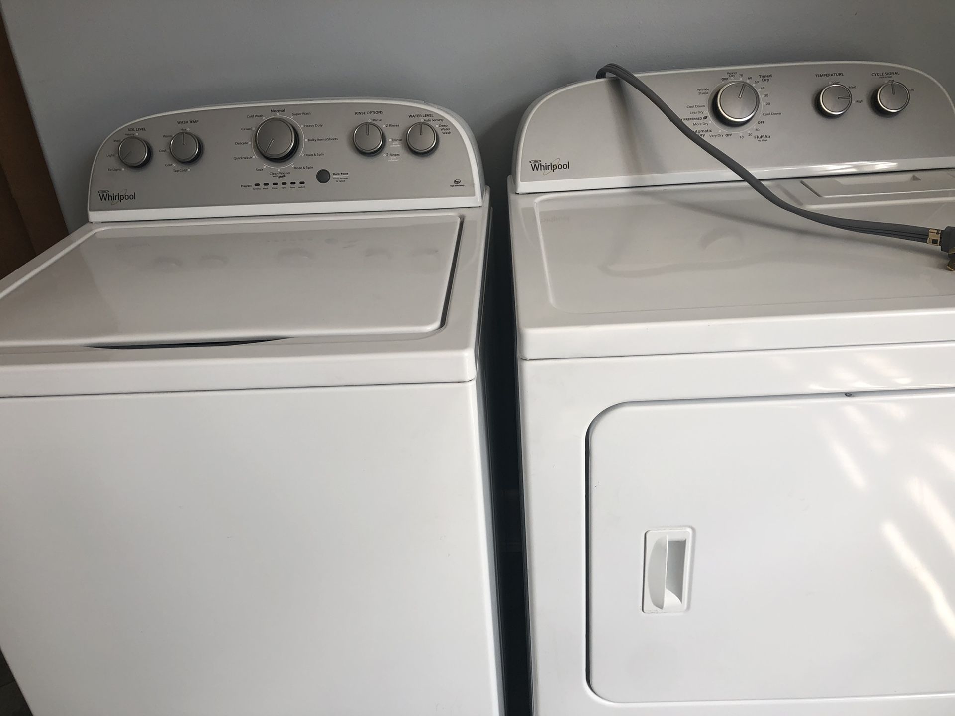 Whirlpool washer and dryer 2017