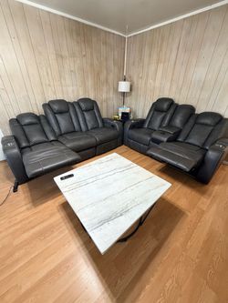 Fyne-Dyme Sofa and Loveseat Recliner by Ashley Furniture