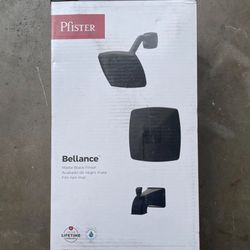 Pfister Bellance Single Handle 3-Spray Tub and Shower Faucet in Matte Black