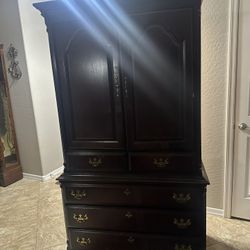 Full/Queen Headboard And Armoire For Sale 