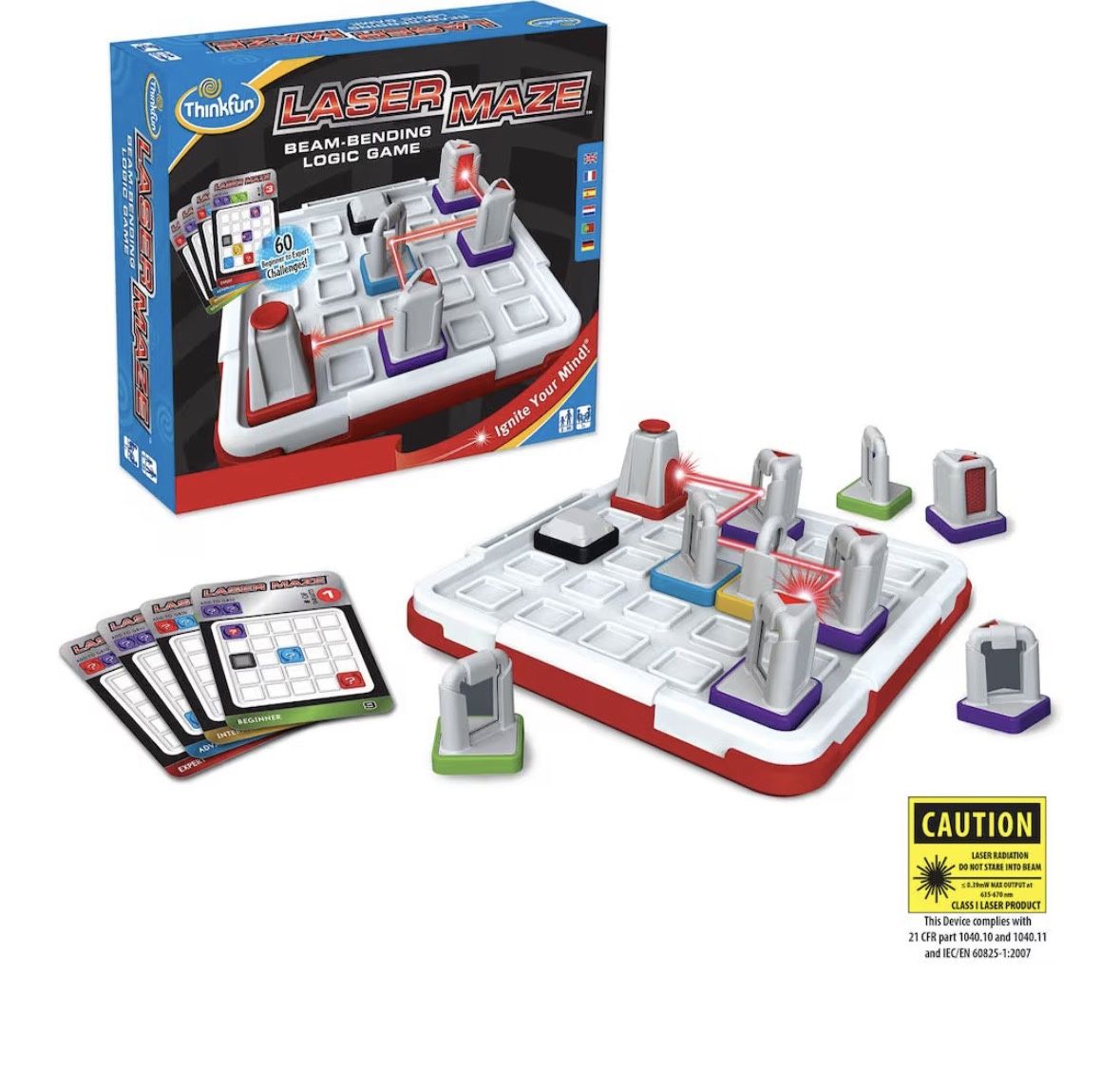 ThinkFun Laser Maze Logic Game – Beam-Bending Brain Puzzle (Used, Great Condition)