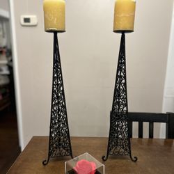 Metal Triangle candle holder 
