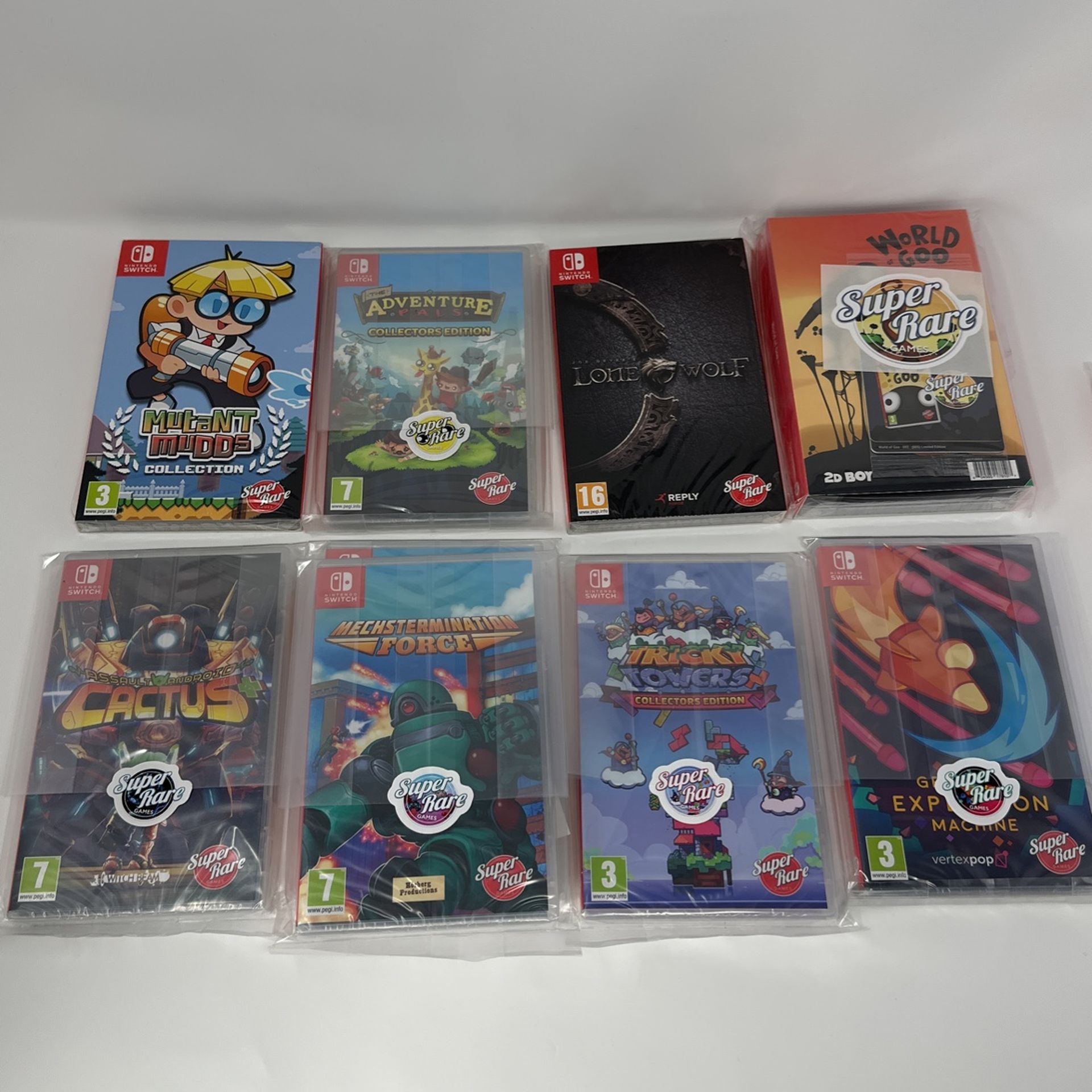 Super Rare Games Nintendo Switch Releases. Pricing In Description