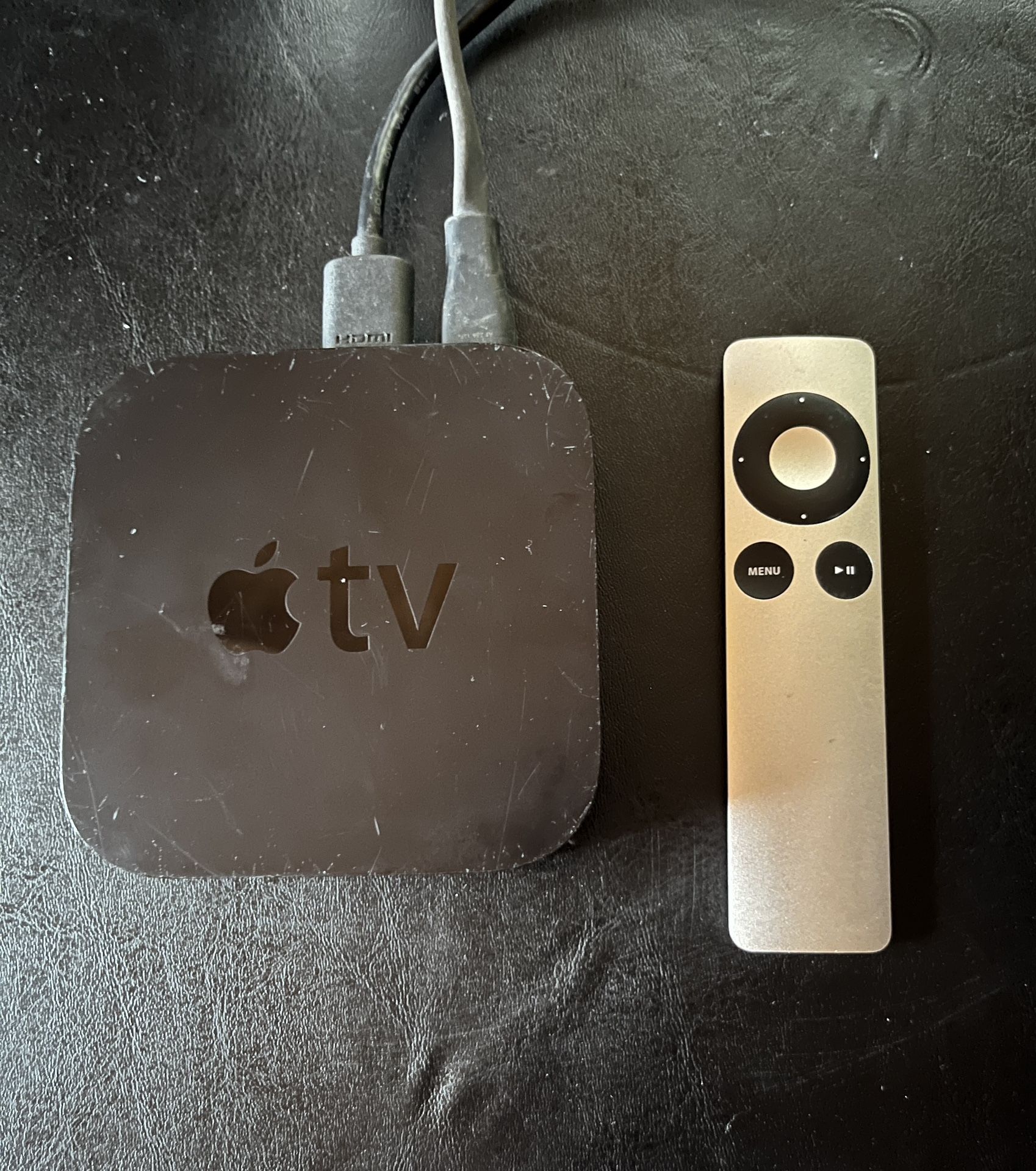 Apple TV 3rd Generation Black Remote & Power Cable