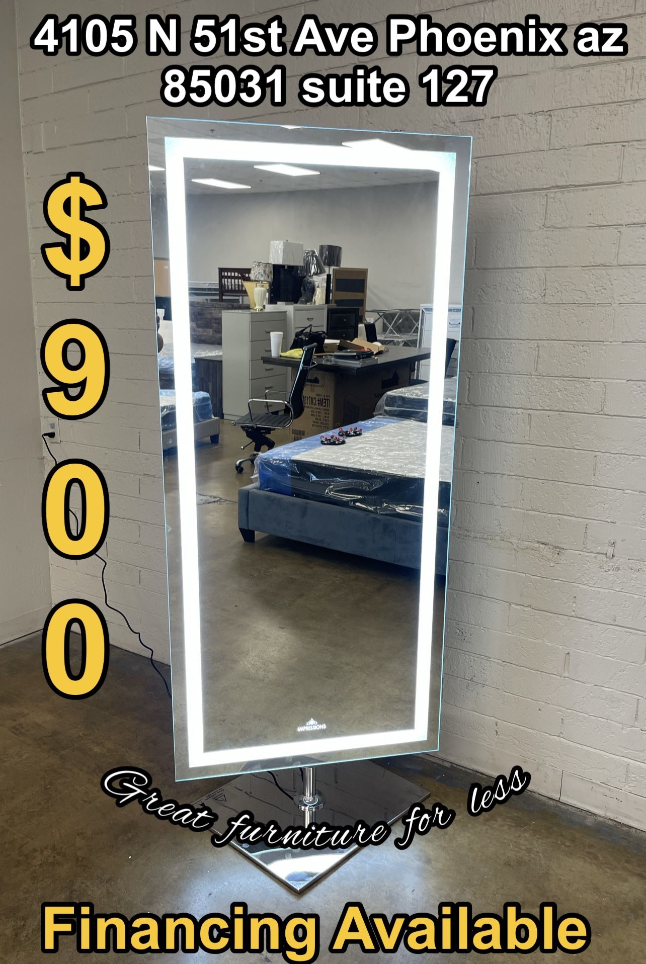 Impressions Tall Mirror Brand New