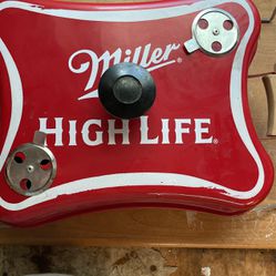 Portable Rare Miller High life Collectors Charcoal Grill