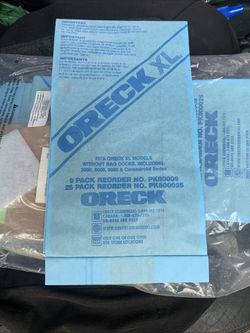 Oreck Vacum Bags  