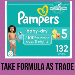 Pampers Size  5-Baby Dry Diapers Pañales 