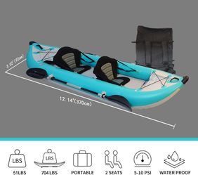 elelife 12ft Inflatable Fishing Kayak