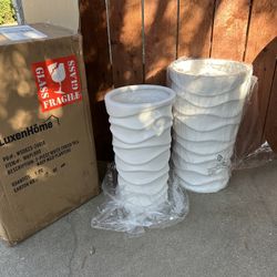 White Planter Pots