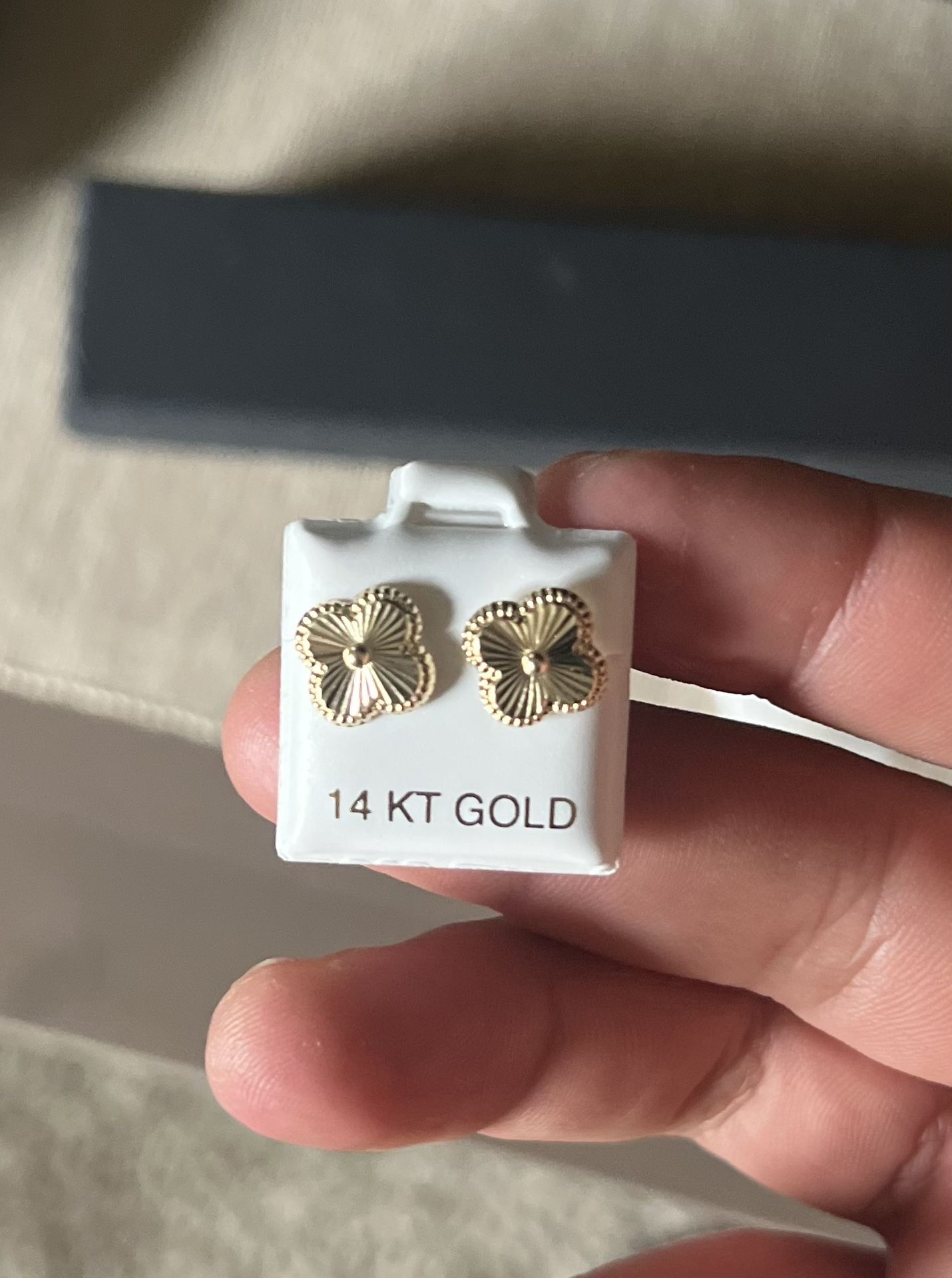 14k Van Cleef “Clover” Earrings