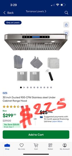 DZS 30 inch Ducted 900-CFM Stainless steel Under Cabinet Range Hood