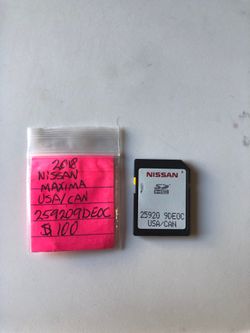 Nissan Maxima SD card