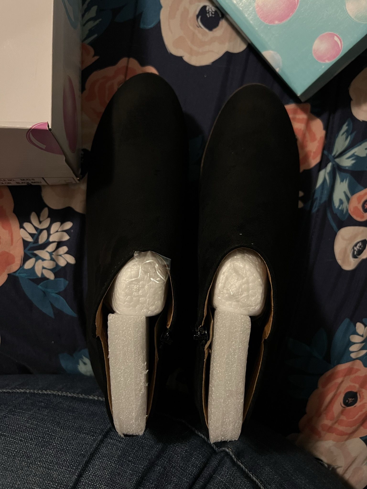 New Soda Brand Black Booties