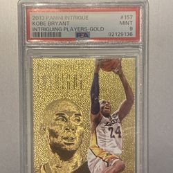 Kobe Bryant 2013 Panini Intrigue Intriguing Players Gold /10 PSA 9 POP 2 MINT sports card