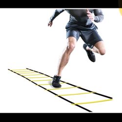 2 pack GHB Pro Agility Training Ladder Speed 12 Rung 20ft w/ Carrying Bags & workout guide