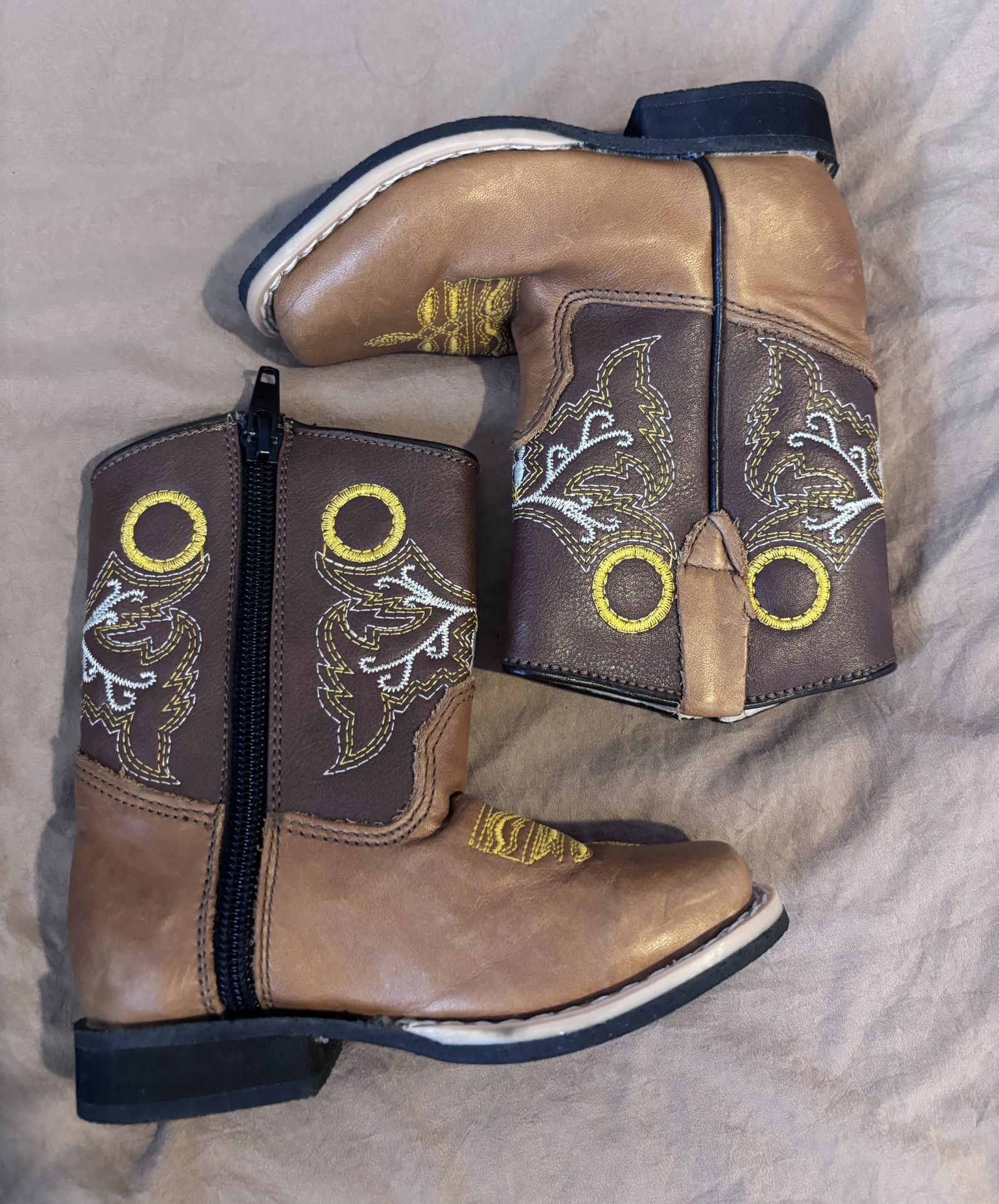 Toddler Leather Boots Size 8