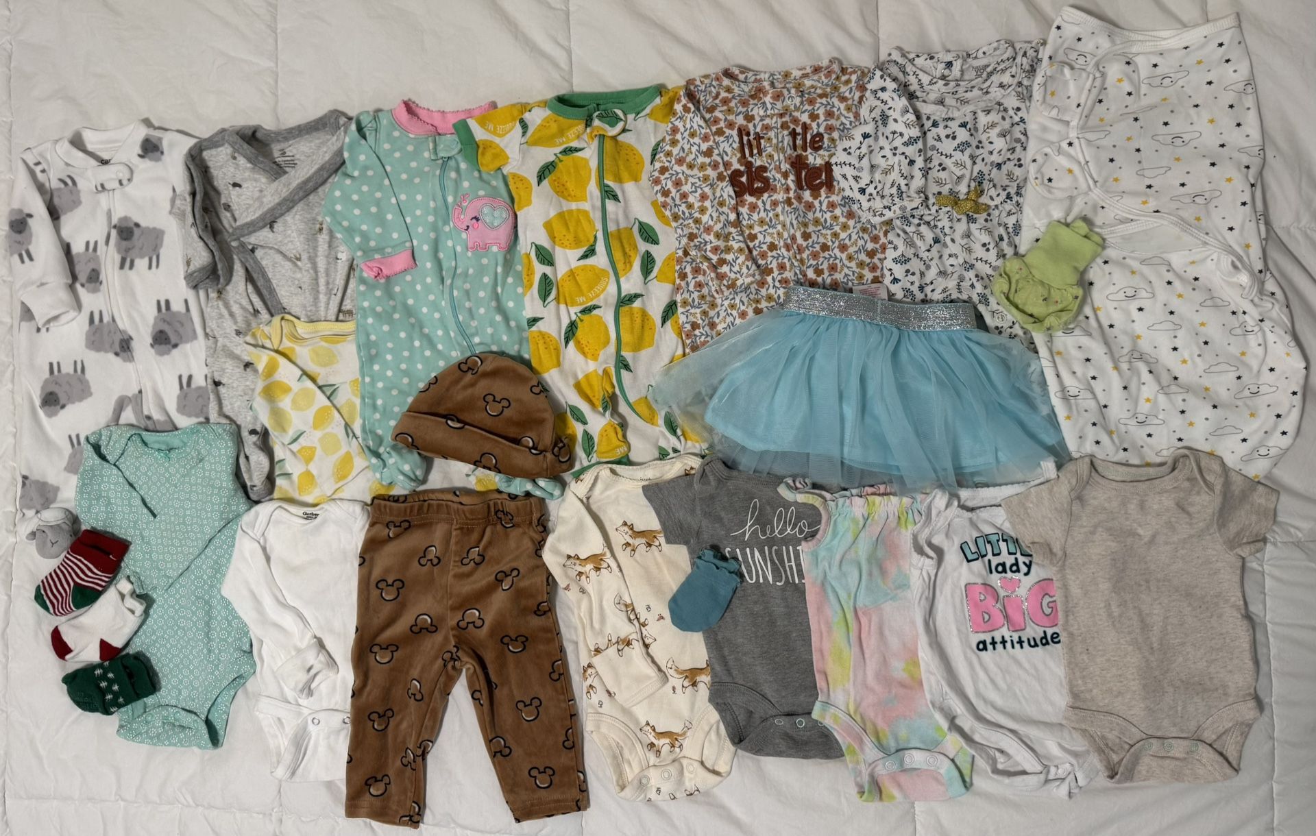 Baby girl clothes 0-3months 