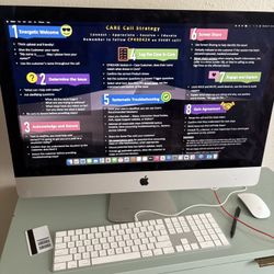 iMac 2020 27 Inch Monitor W/ Wireless Keyboard And Mouse 