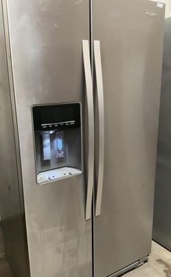 Whirlpool Side-by-Side Stainless Steel Refrigerator Fridge
