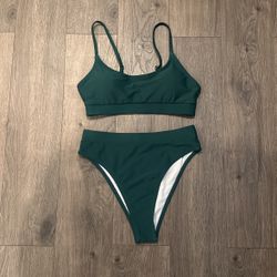 Green Two Piece Bikini 