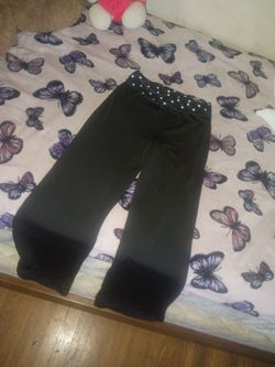 Polka dot fold over leggings