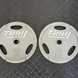 45lbs Troy Olympic Weight Plates