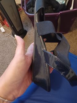 Black & Blue Sandals