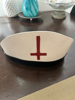 Leather Nurse Hat