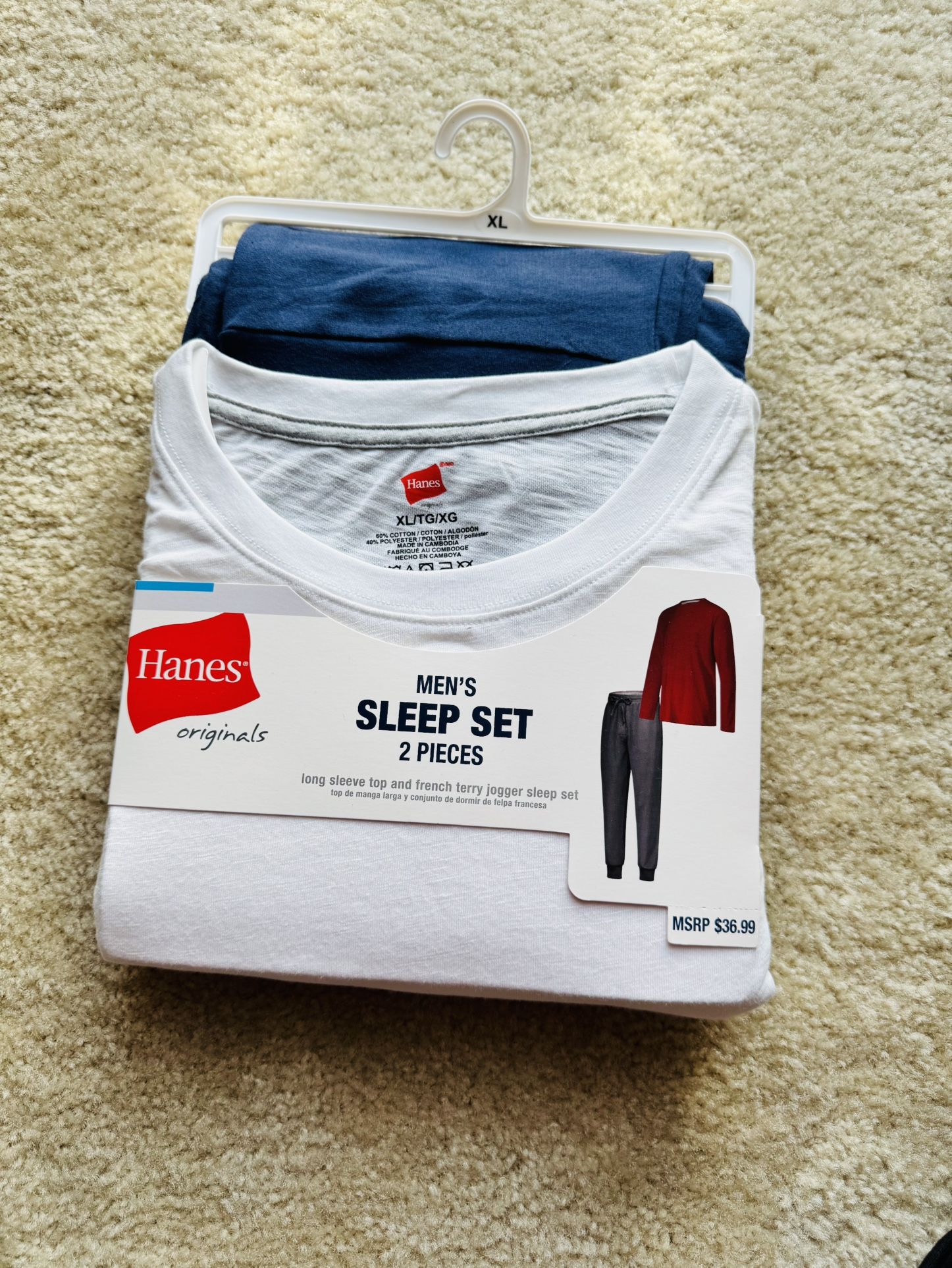 Brand New Hanes Men’s Sleep Set, Size XL