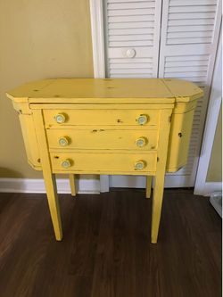Vintage Sewing Machine Table