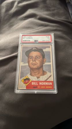 1953 Topps Bill Norman PSA 3