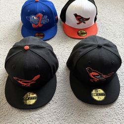 Baltimore Orioles New Era 59Fifty MLB & MiLB Fitted Hats NWT