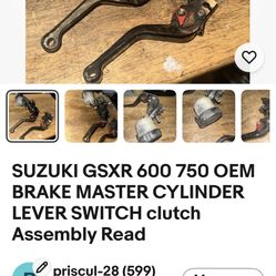 Suzuki Gsxr Clutch Master Cylinder Many Parts In Stock For This Bike