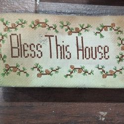 Bless This House Door Stop Cover(it's A Brick)