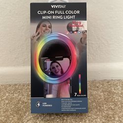 NEW Laptop Ring Light Clip On Rainbow Mini Ring Light
