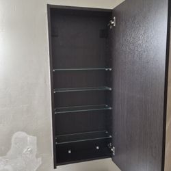 Beautiful dark brown medicine cabinet