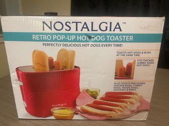 Nostalgia Retro Pop-Up Hot Dog Toaster