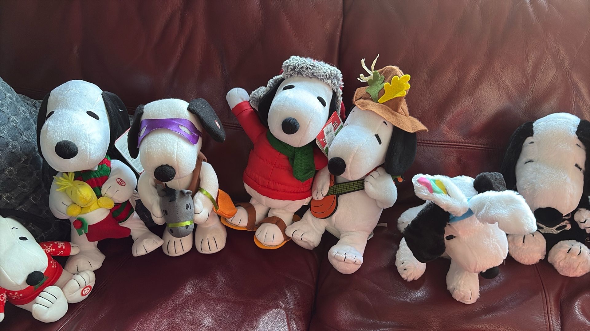 Snoopy Holiday stuffed animals