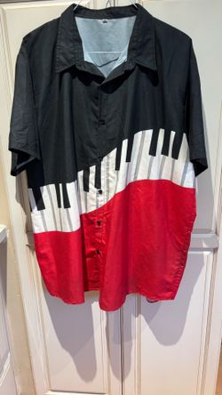 Men’s XL button down shirt piano keys