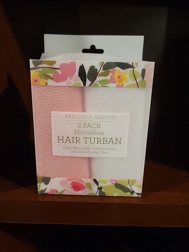 Precision Beauty 2 Pack Microfiber Hair Turban