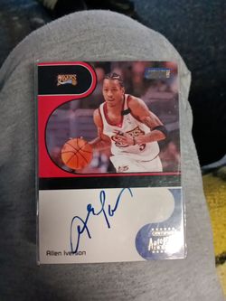Allen Iverson Autograph Card