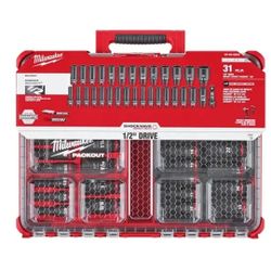 Milwaukee SHOCKWAVE Impact Duty™ Socket 1/2” Dr 31 Piece PACKOUT Set - 49-66-6806