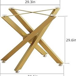 Metal Table Legs, Heavy Duty Desk Legs Combinatorial Dining Table Legs for Wood, Glass, Marble Tabletop, These Table Leg Come in a Golden Rati