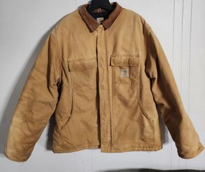 Vintage Carhartt Blanket-Lined Duck Chore Coat Size 2xl Mens
