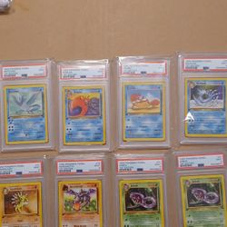 1999 Pokemon 1st Edition Psa9 Lot...non-holos