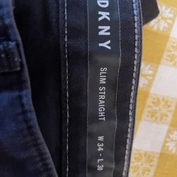 Men’s DKNY Jeans Black 34x30 black Slim Straight