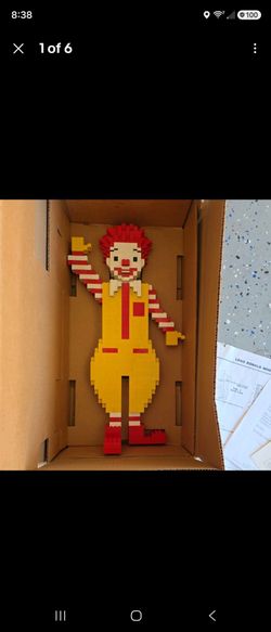 1980s McDonald’s Ronald McDonald Lego Store Advertising Display Figure