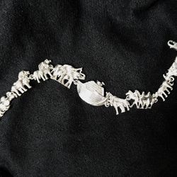 Noah’s Ark Sterling Silver Bracelet 7.75”