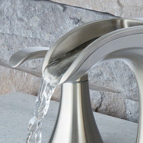 Pfister Brea waterfall brushed nickel faucet(New)